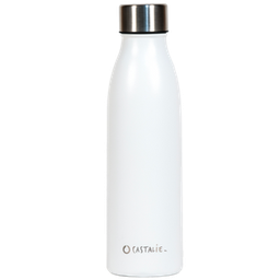 [GO0006] GOURDE INOX BLANCHE - BOUCHON INOX